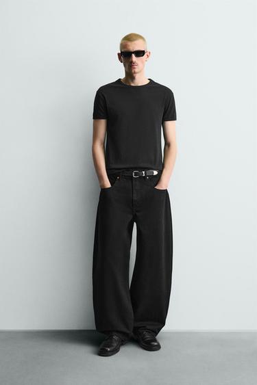 BALLOON FIT JEANS - Sort fra Zara