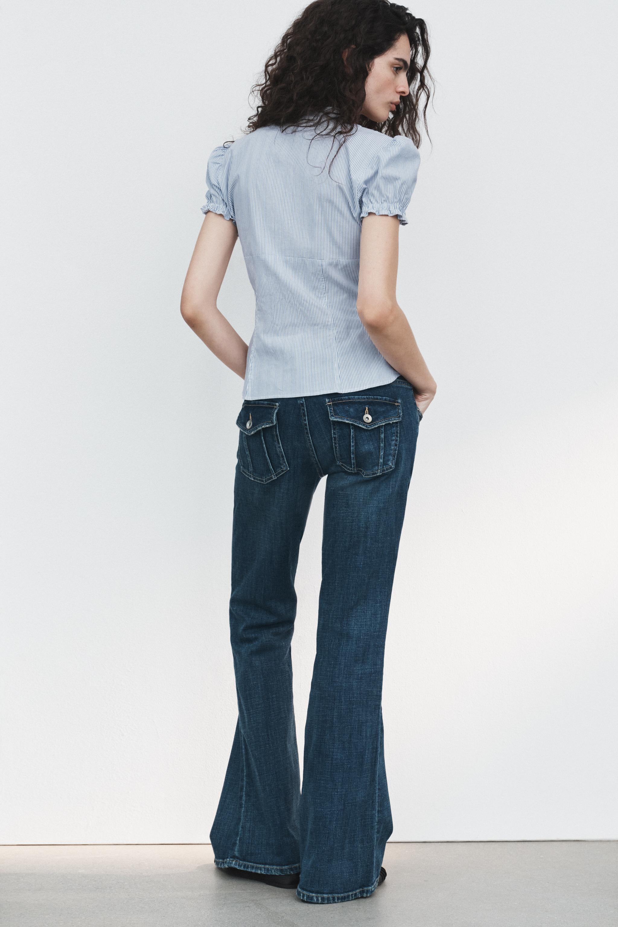 TRF LOW-RISE BOOTCUT JEANS