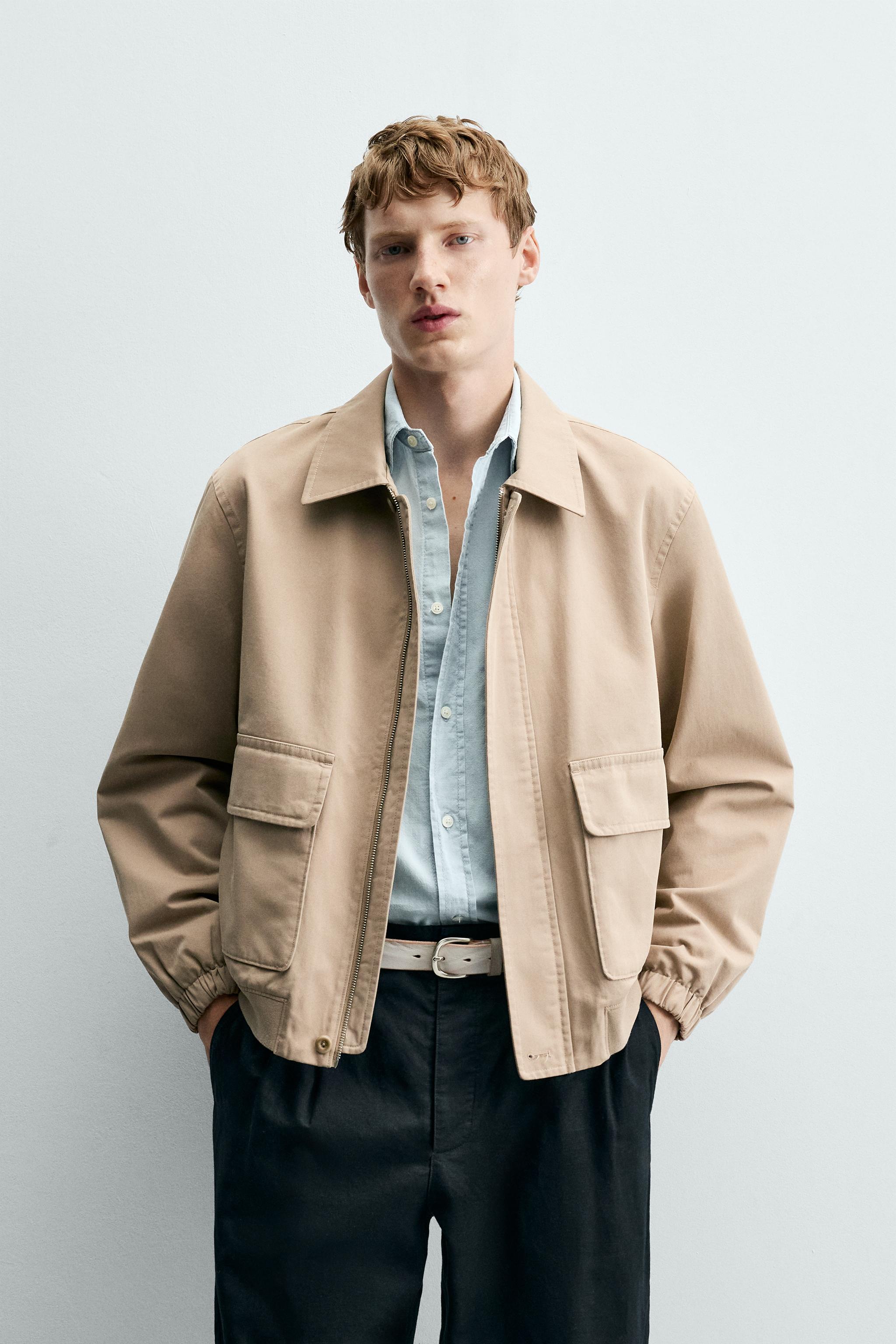 Мужские куртки Zara REGULAR FIT COTTON JACKET — фото 2
