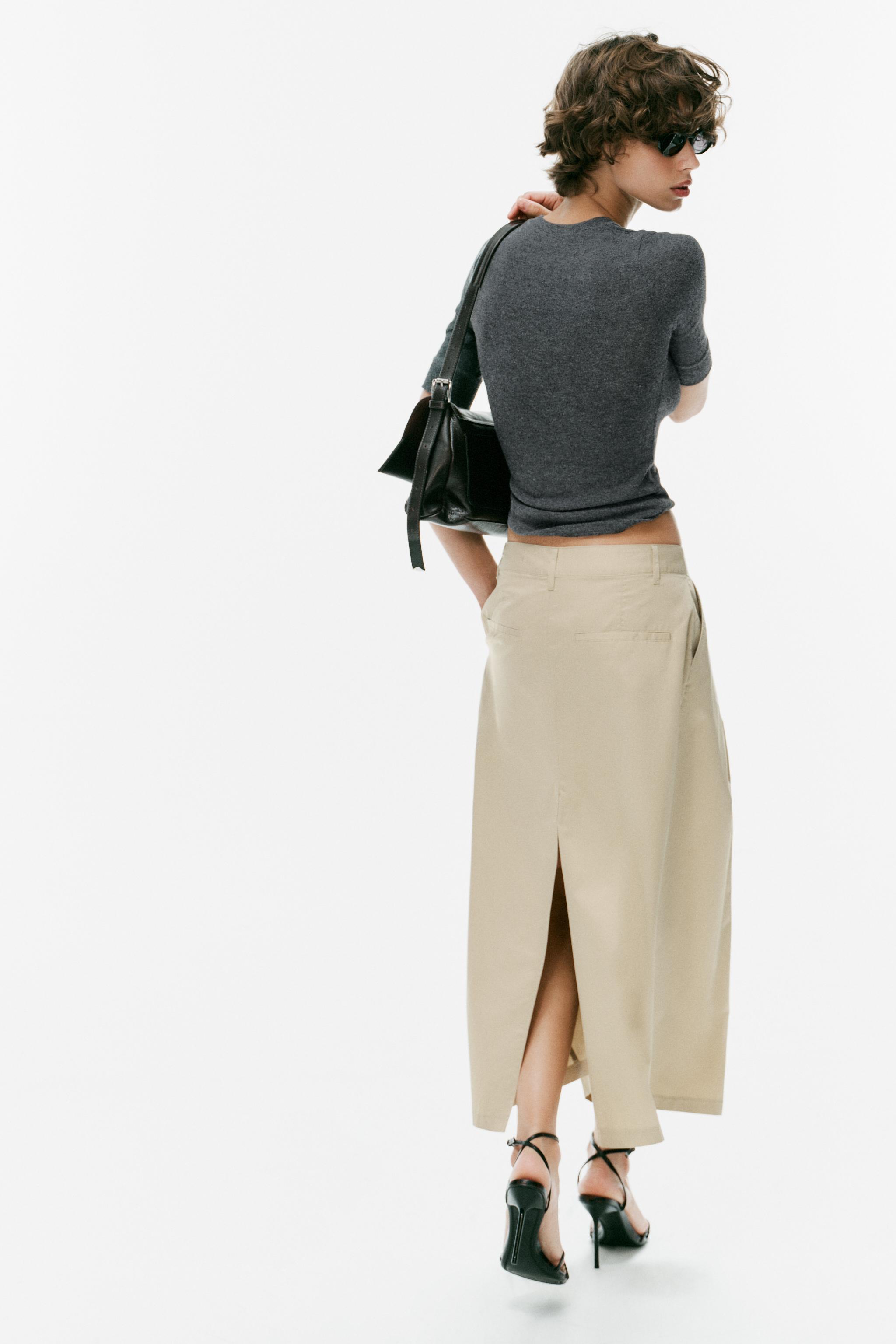 Zara Pilili Midi Etek görsel 6