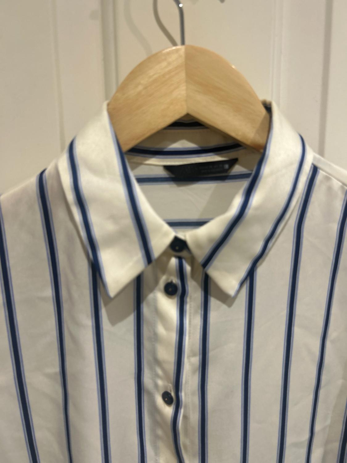WIDE SLEEVE STRIPED BLOUSE - Image 3