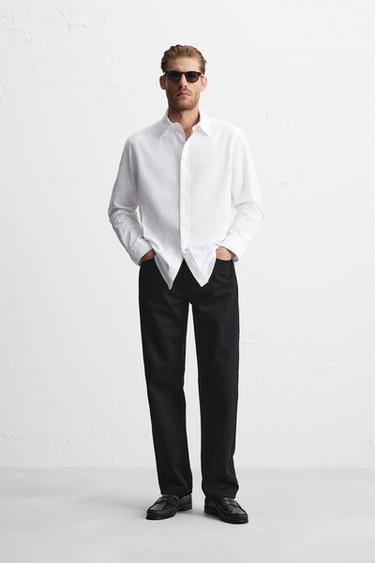 CAMISA SLIM FIT - Blanco de Zara - Imagen 0