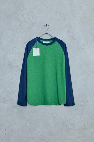 STORIESZ - COLORBLOCK RAGLAN T-SHIRT — Green 1