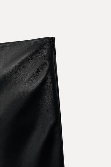 PANTALON EN CUIR À NERVURES 50E ANNIVERSAIRE - Noir de Zara - Image 4