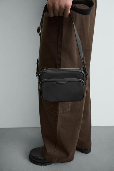 NYLON CROSSBODY BAG - Black by Zara - Image 2