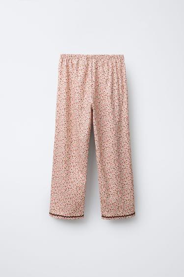 6-14 ANS/ PYJAMA FLEURS DENTELLE - Rose de Zara - Image 3