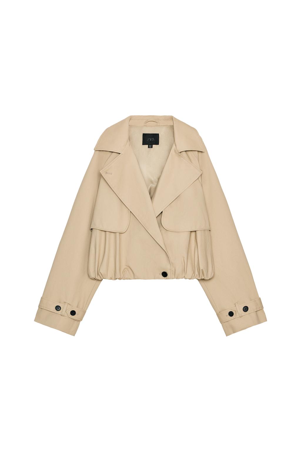 SHORT BALLOON TRENCH COAT - image 3