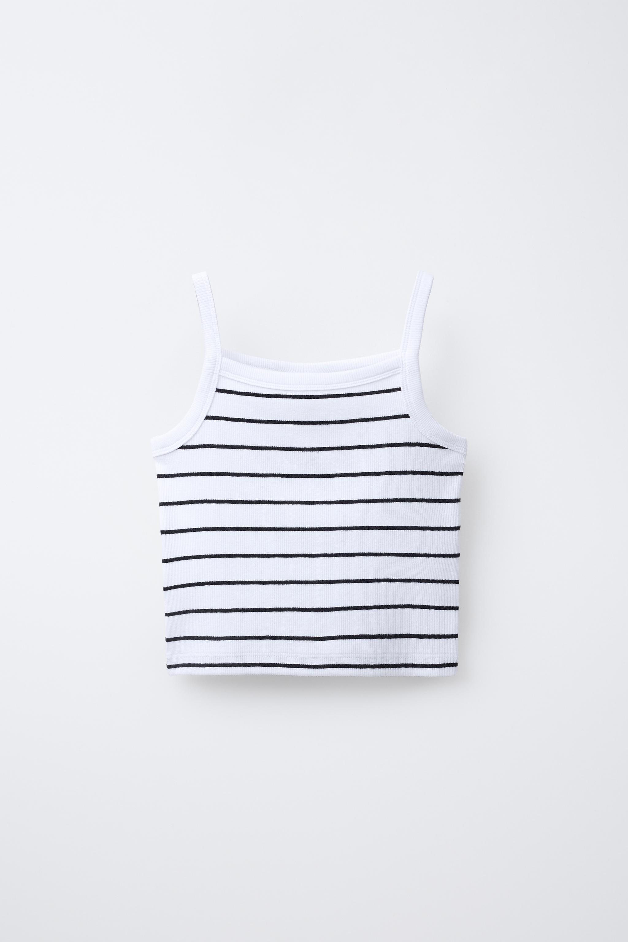 STRIPED RIB TOP - Stripes | ZARA South Africa