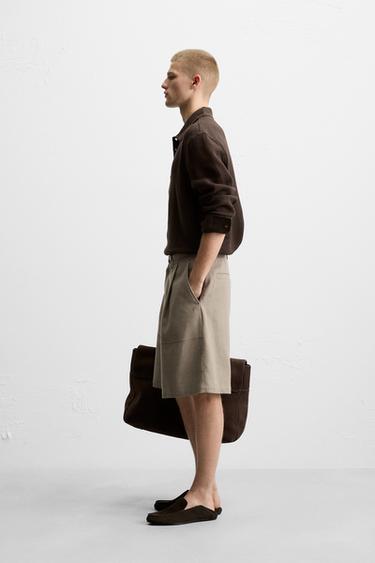 TEXTURED POLO SHIRT - chocolate by Zara - Image 3