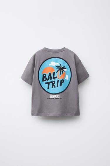 T-SHIRT IMPRIMÉ SURF - Violet de Zara - Image 1