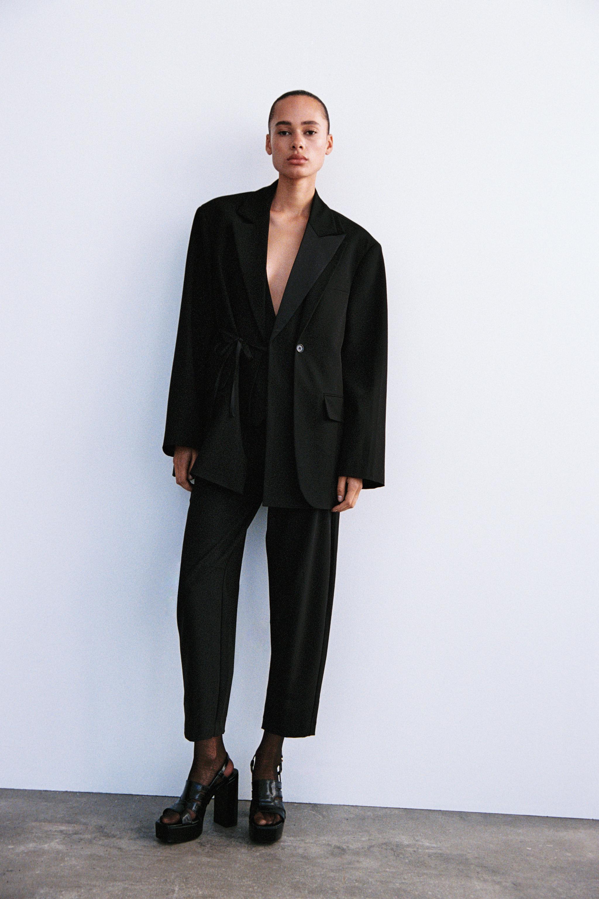 Black blazer zara deals