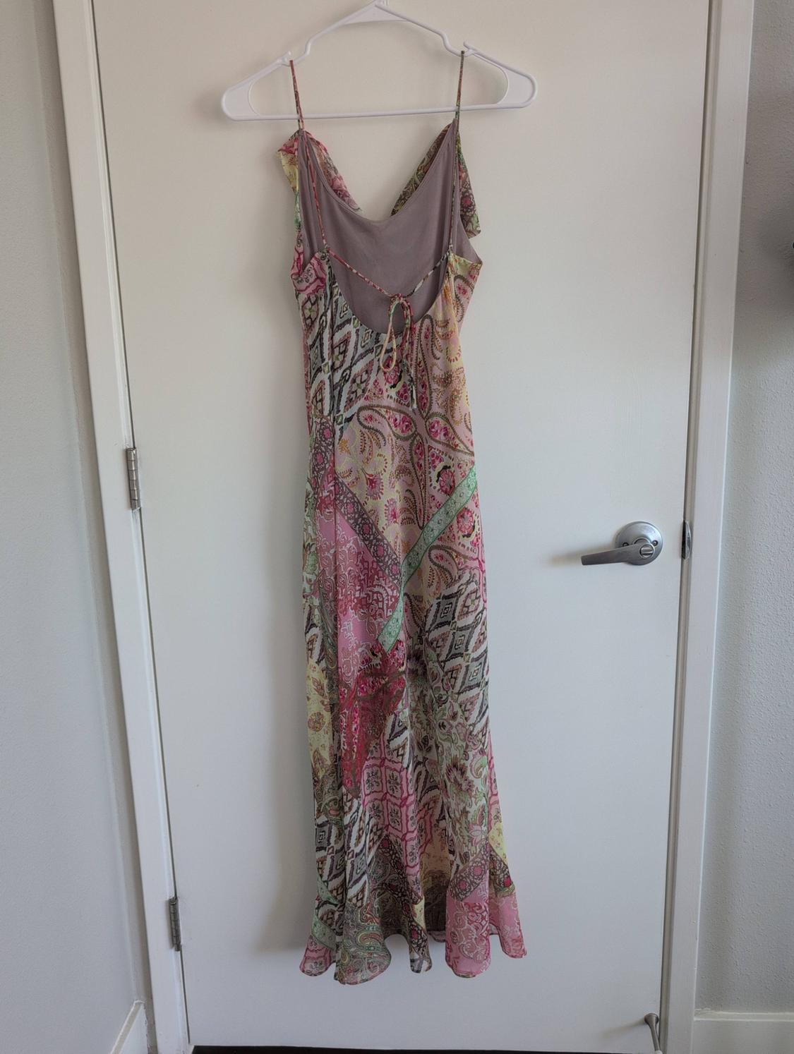 PATCHWORK PRINTED SLIP DRESS - Image 3
