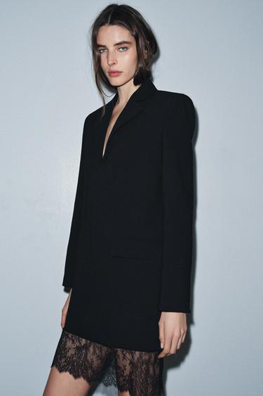 LACE BLAZER DRESS ZW COLLECTION LIMITED EDITION - Black by Zara