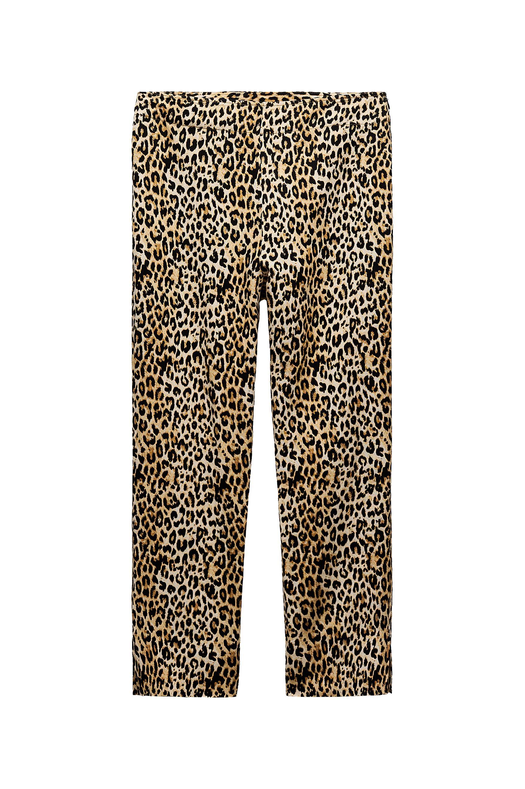 ZW COLLECTION ANIMAL PRINT PANTS SECOND HAND | Zara Preowned