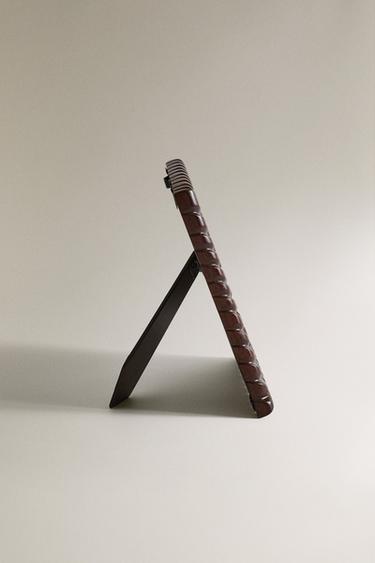 HERRINGBONE WOODEN PHOTO FRAME - Brown by Zara - Image 1