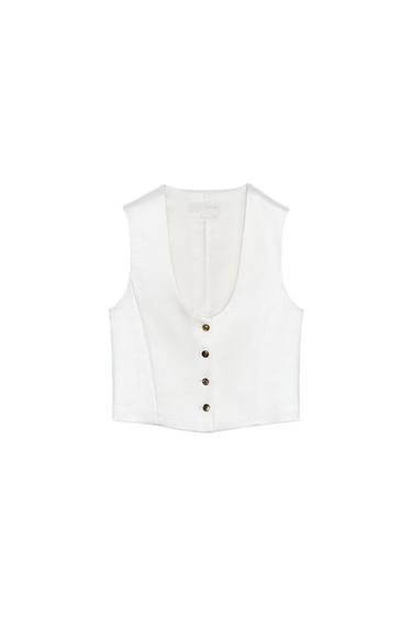ZW COLLECTION SATIN WAISTCOAT