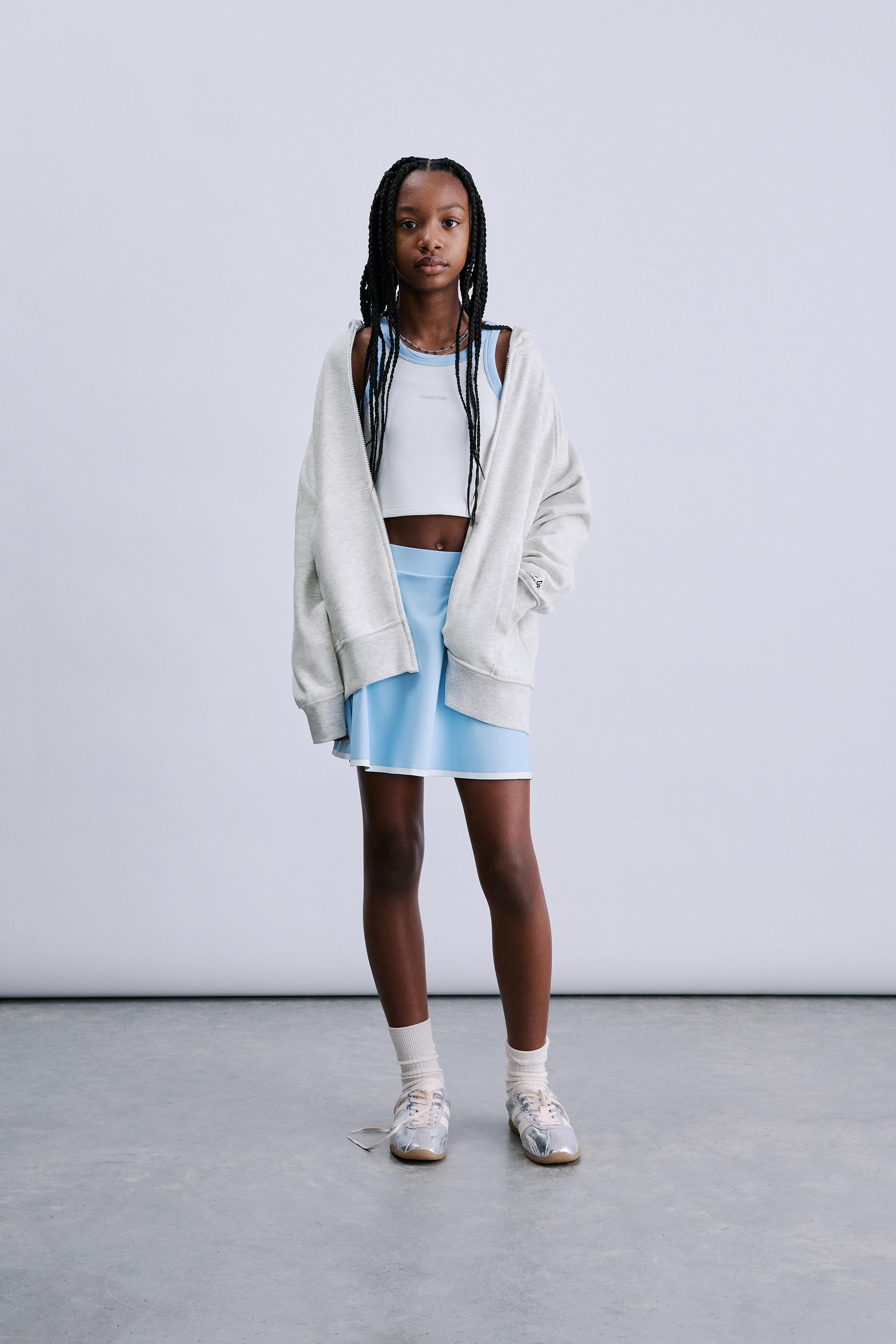 MODAL BLEND CROP TOP - Sky blue | ZARA Turkey
