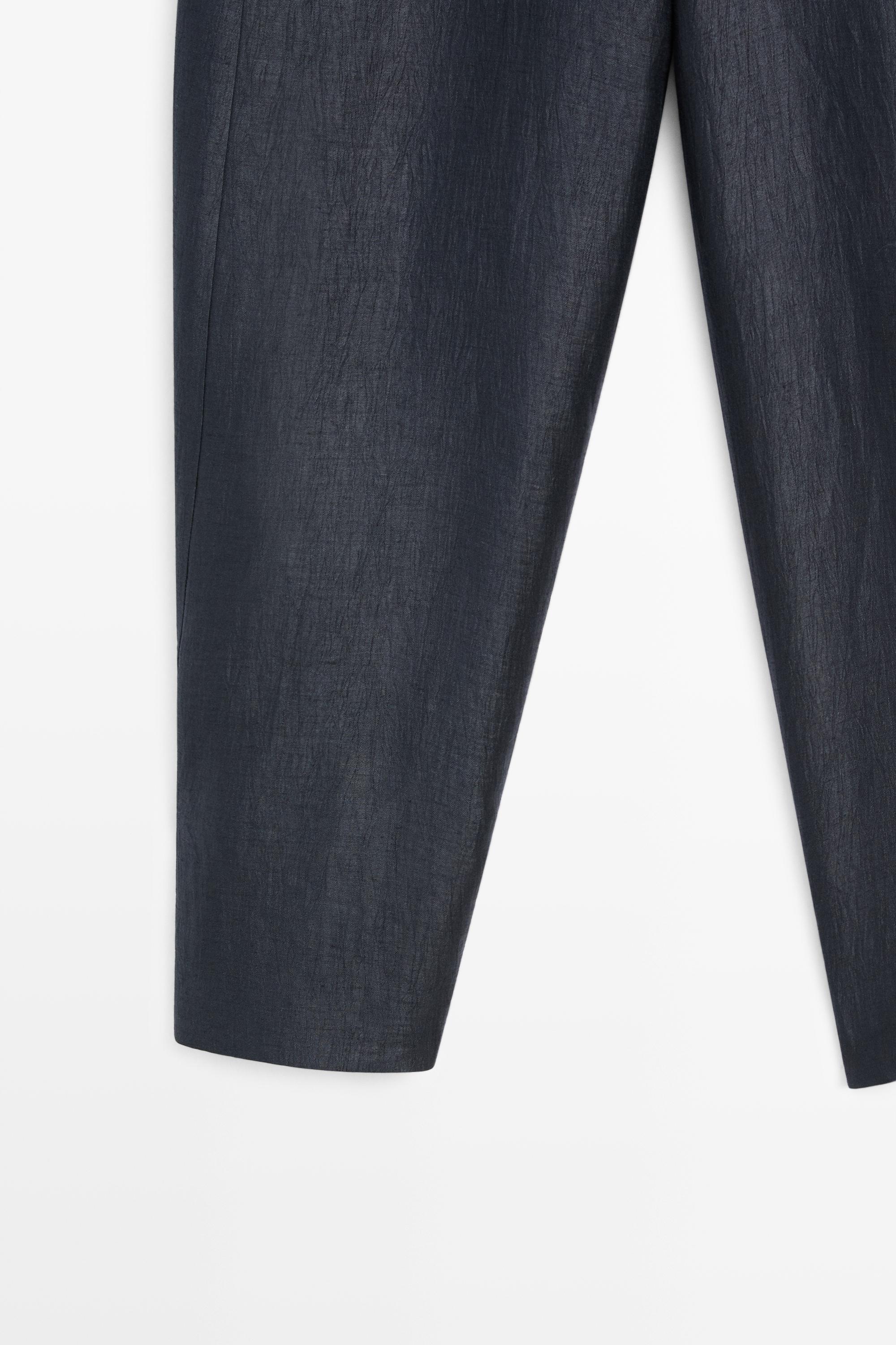 Pantalon avec bas froncé