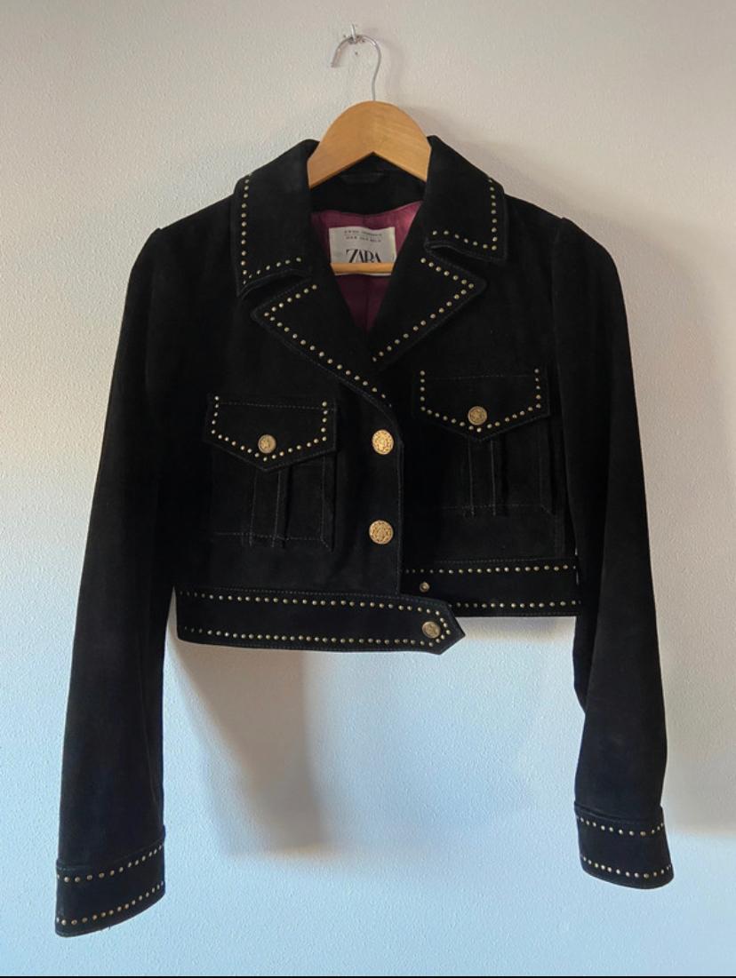 STUDDED CROPPED JACKET - Image 4