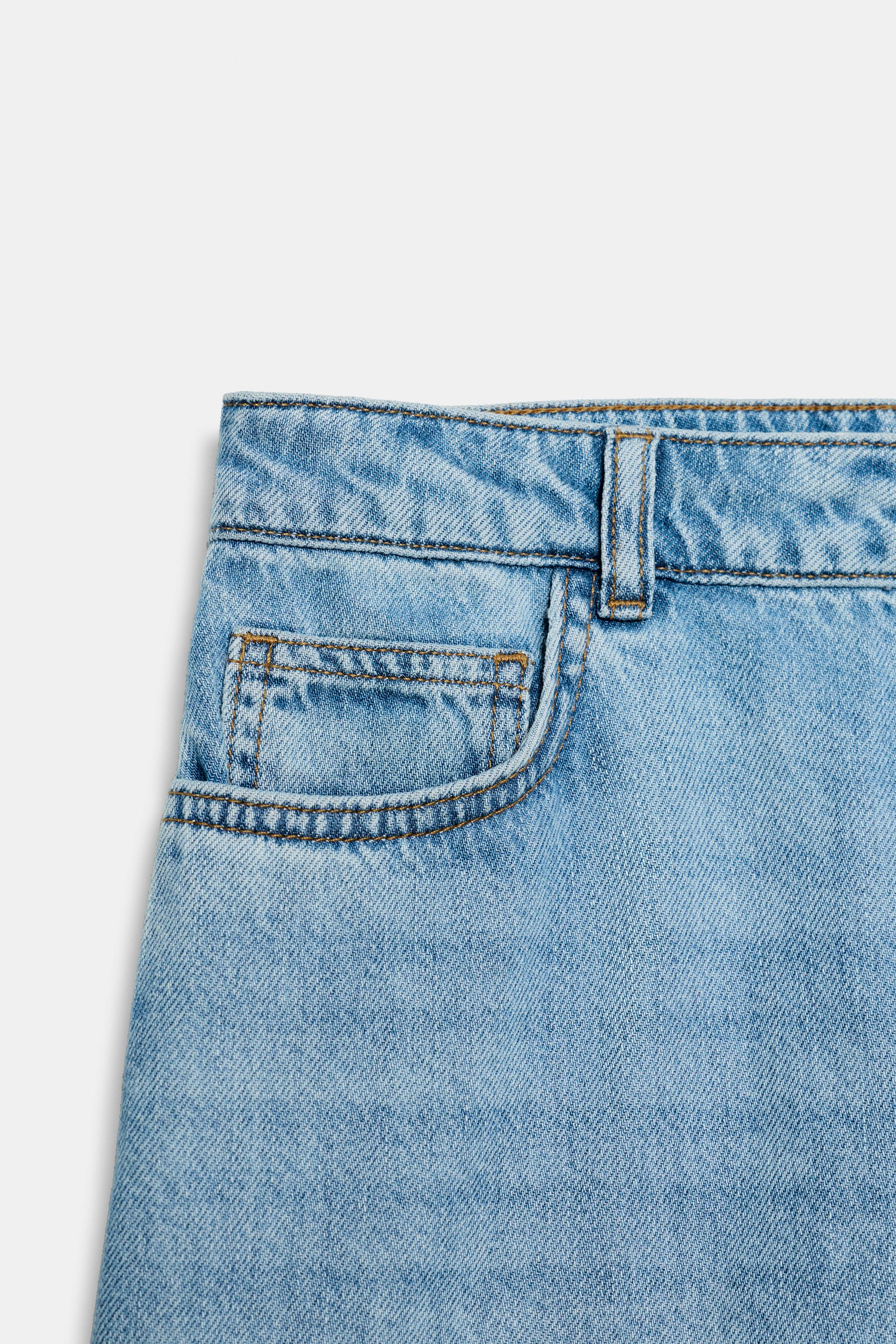 Женские шорты Zara Z1975 LONG DENIM BERMUDA SHORTS — фото 8