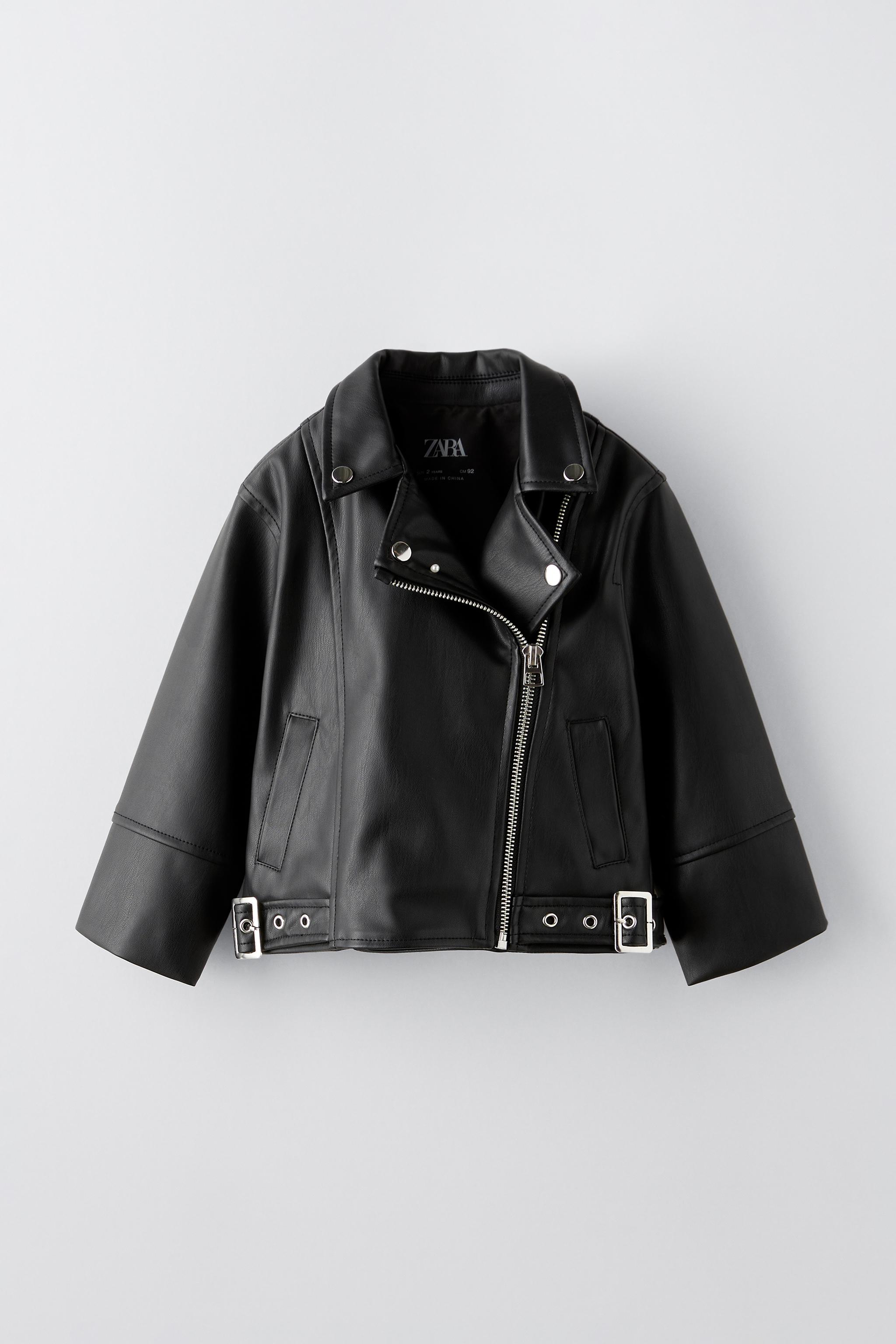 Oversized biker jacket zara on sale