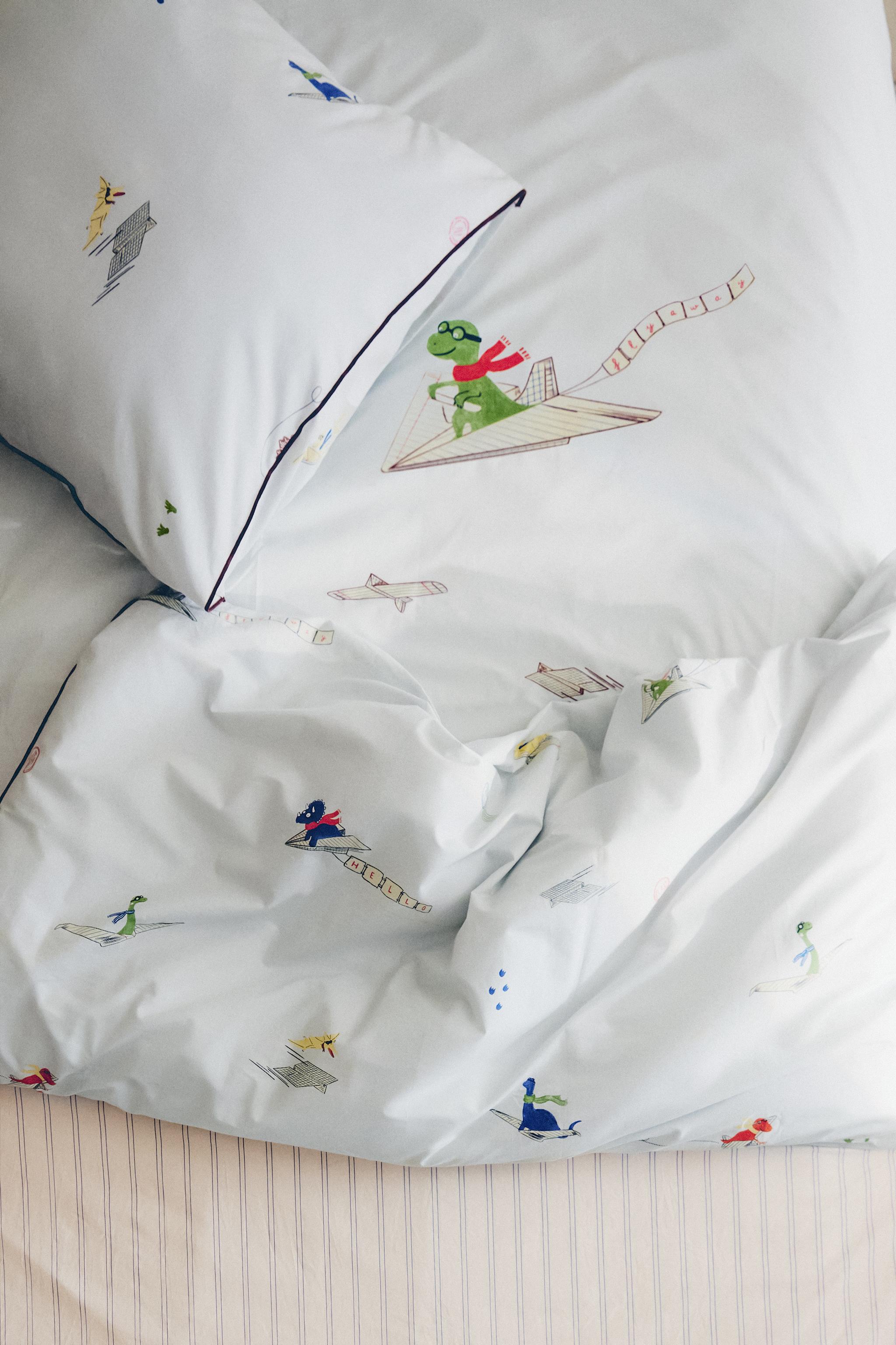 REVERSIBLE DINOSAUR KIDS' DUVET COVER