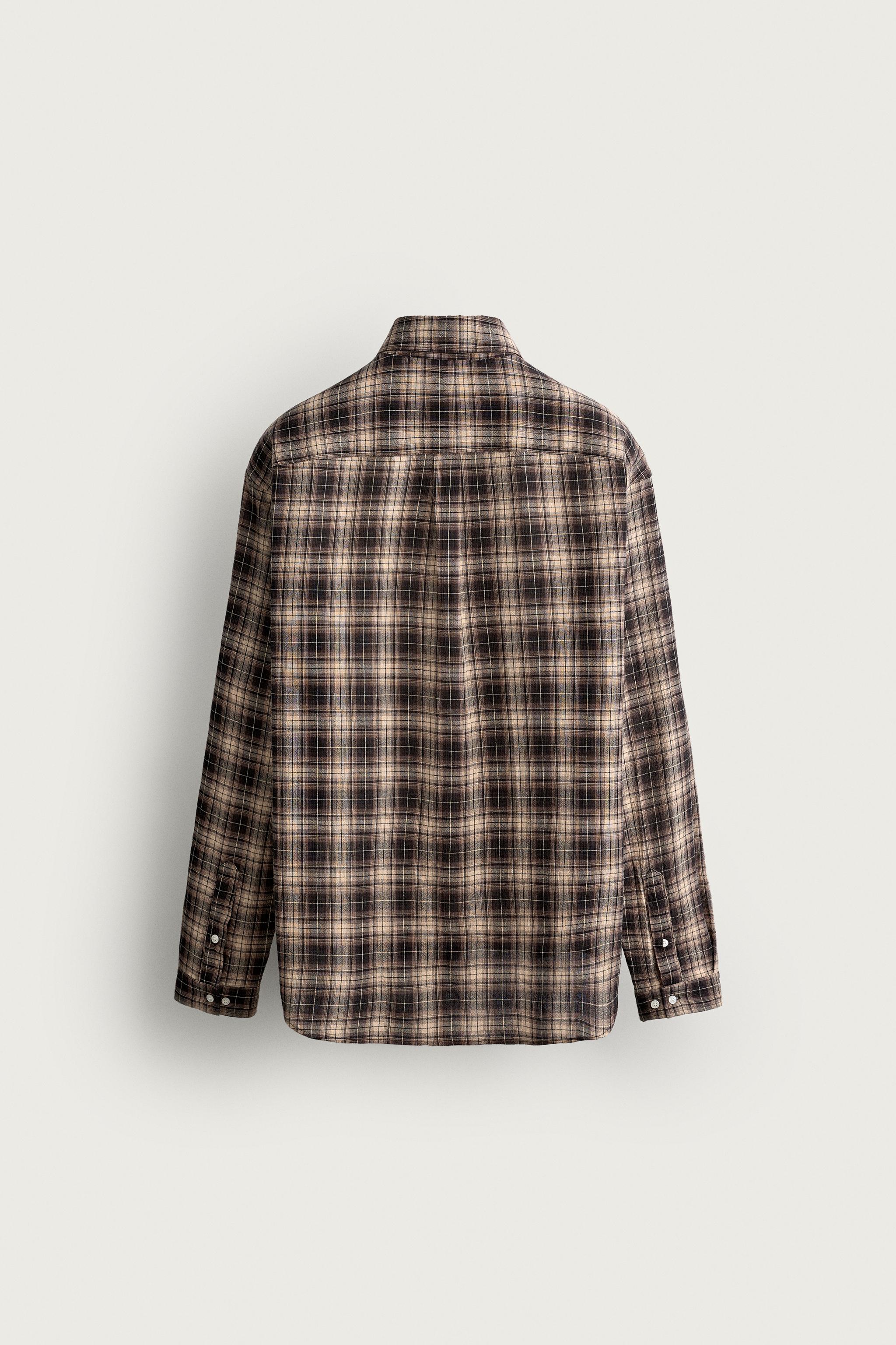 CHEMISE COUPE DÉCONTRACTÉE À CARREAUX