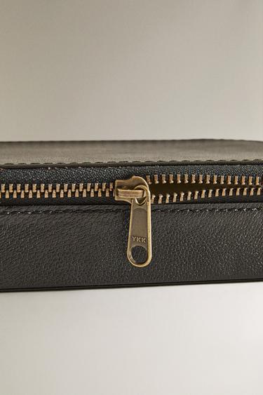 LEATHER JEWELLERY BOX - Black by Zara - Image 3
