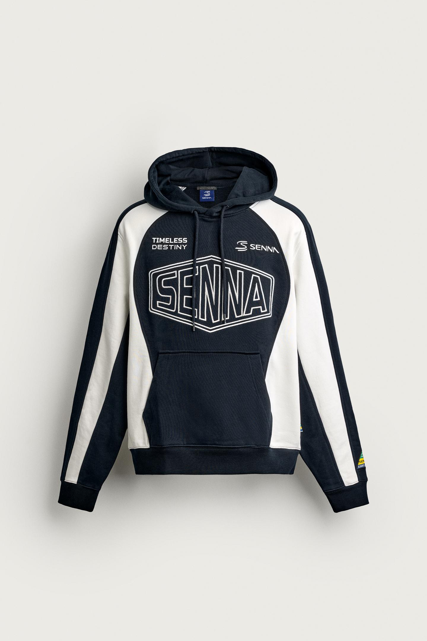 Мужское худи Zara Ayrton Senna © Senna Brands, цвет: Тёмно-синий — фото 7