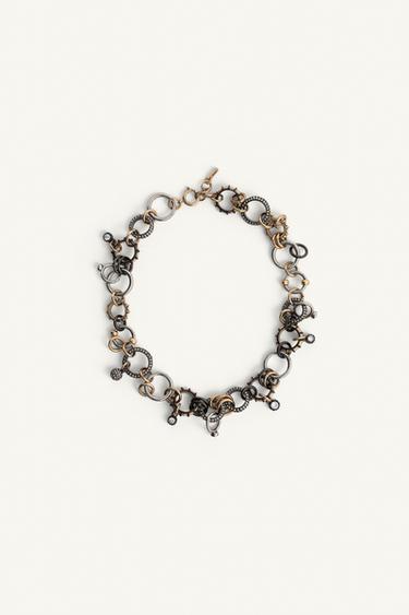 COLLAR CADENA AROS COMBINADOS JOYAS LIMITED EDITION - Oro / Plata de Zara