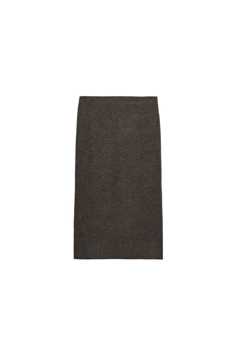 KNIT MIDI SKIRT