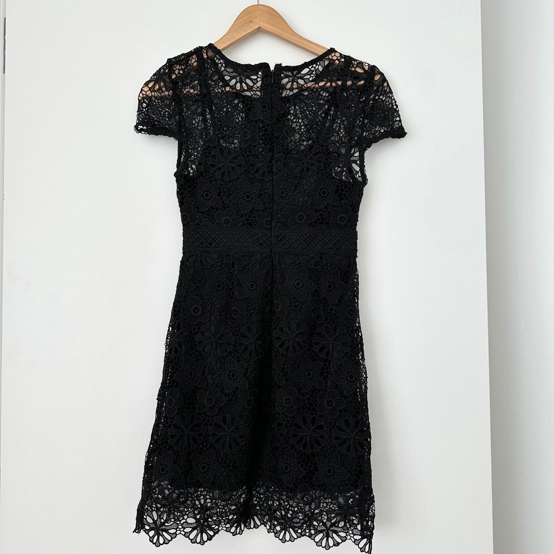 FLORAL GUIPURE LACE MINI DRESS - Image 2