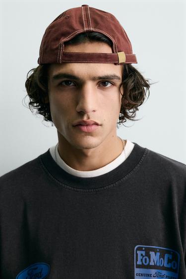 WASHED T-SHIRT WITH CONTRAST FORD © PRINT - Black by Zara - Image 5