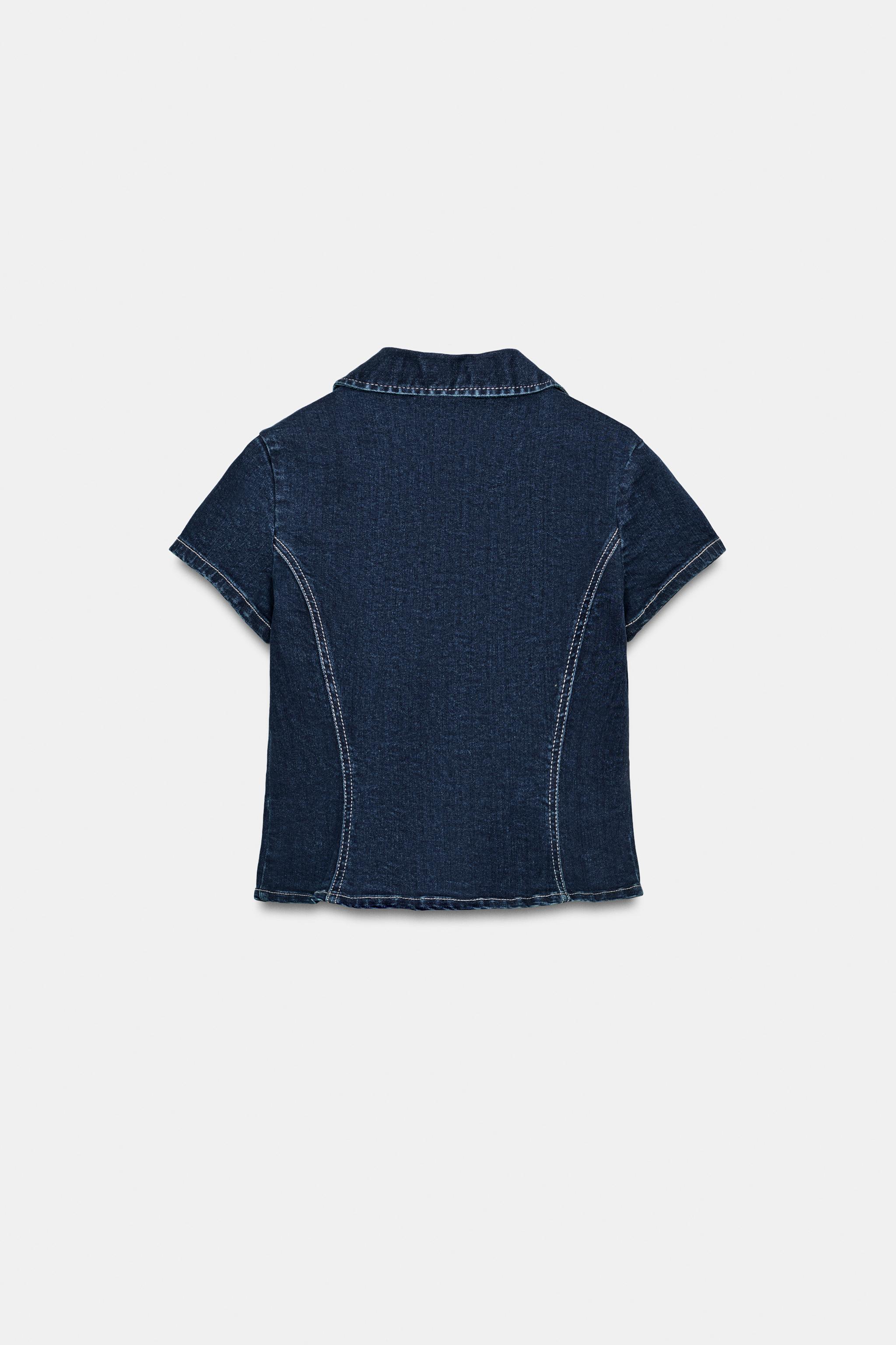 TRF FITTED DENIM SHIRT