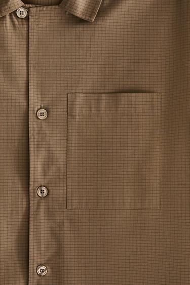 CHECK SHIRT - Brown by Zara - Image 2