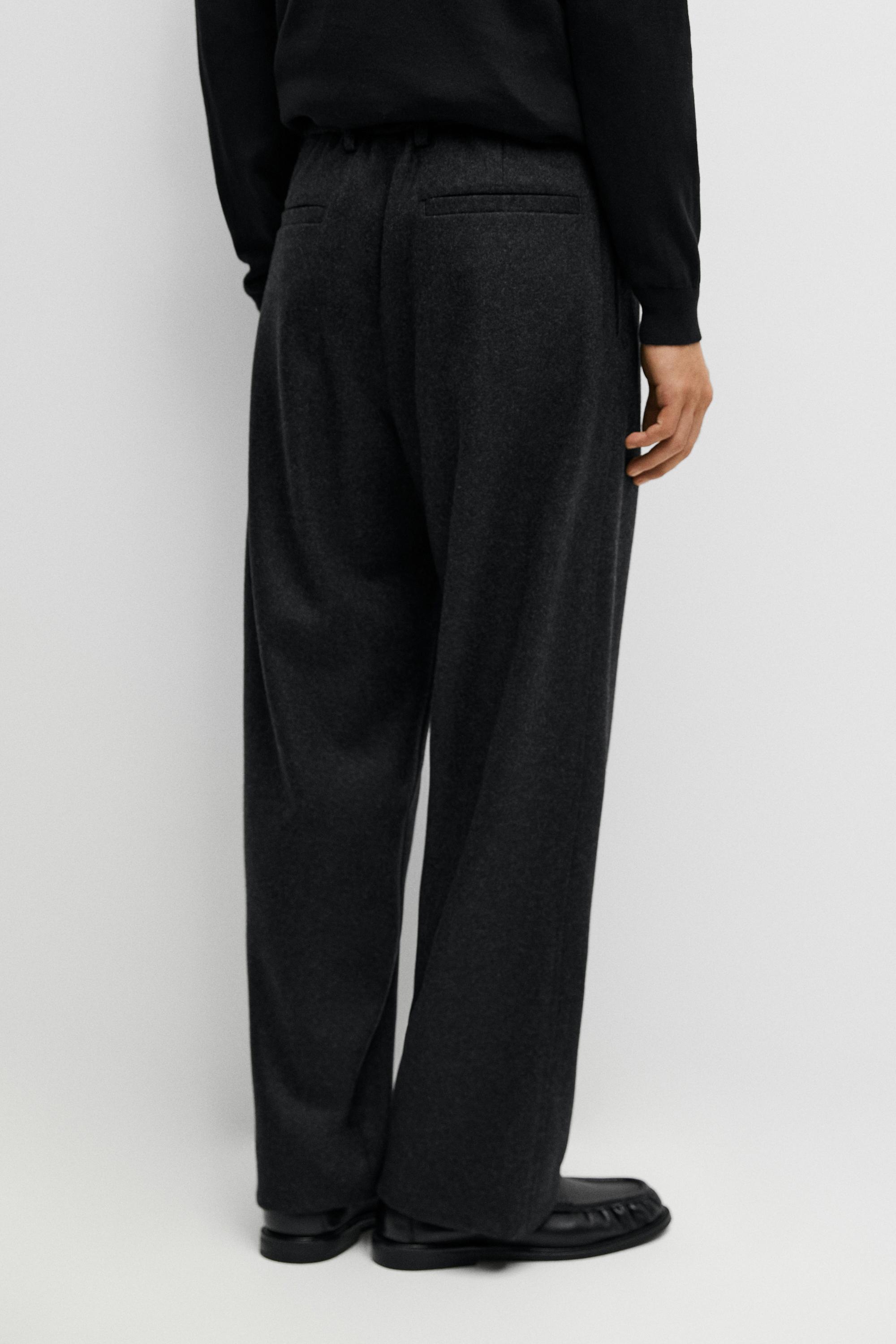 Pantalon 100 % laine total look