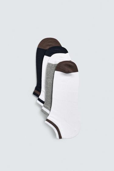 CALCETINES CORTOS BANDAS PACK 4 - varios de Zara