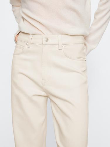 Zara High-waist wide-leg jeans - Ecru