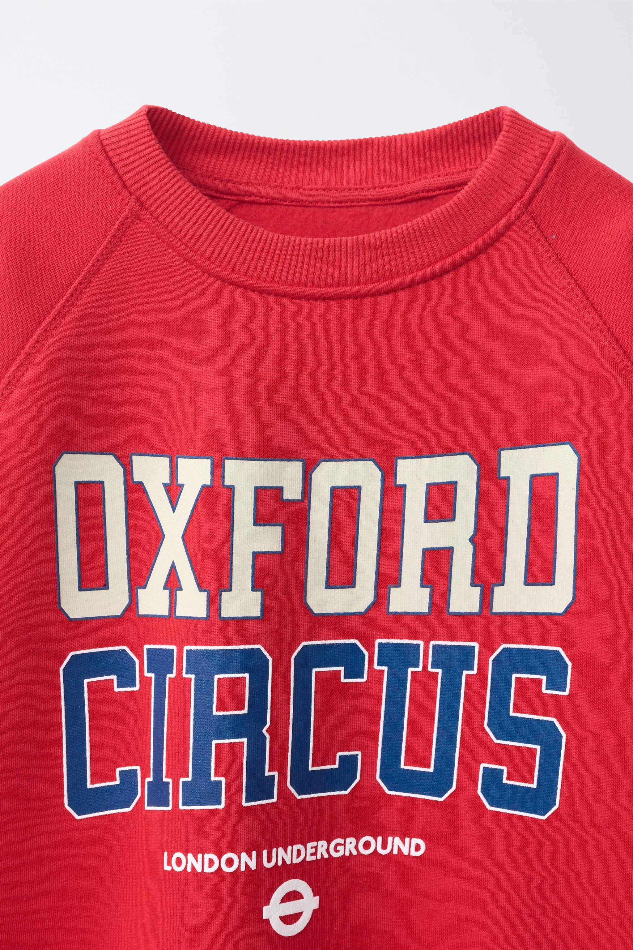 OXFORD CIRCUS TRANSPORT FOR LONDON © TEXT SWEATSHIRT