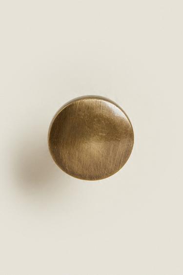 PACK OF ROUND BRASS DOOR KNOBS (PACK OF 2) - Golden by Zara - Image 2