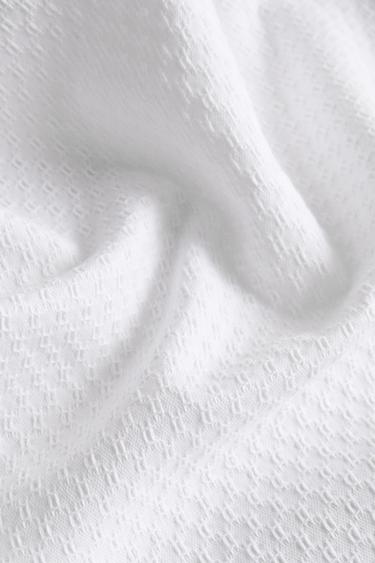 COTTON BEDSPREAD WITH RAISED DESIGN - White by Zara