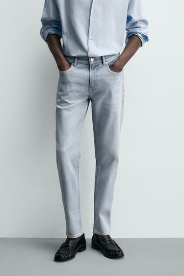BASIC SLIM FIT JEANS - HEMELSBLAUW van Zara