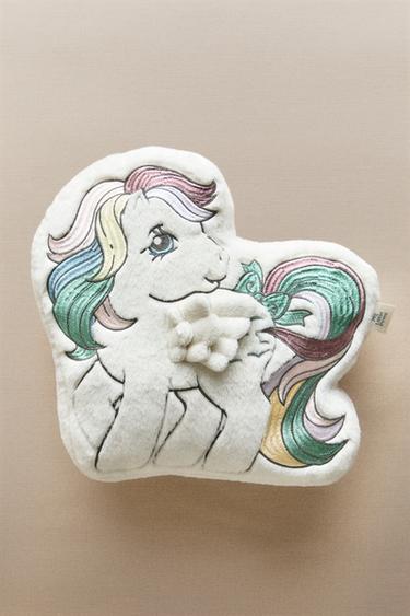 KIDS' MY LITTLE PONY© FAUX FUR CUSHION - Multicoloured by Zara
