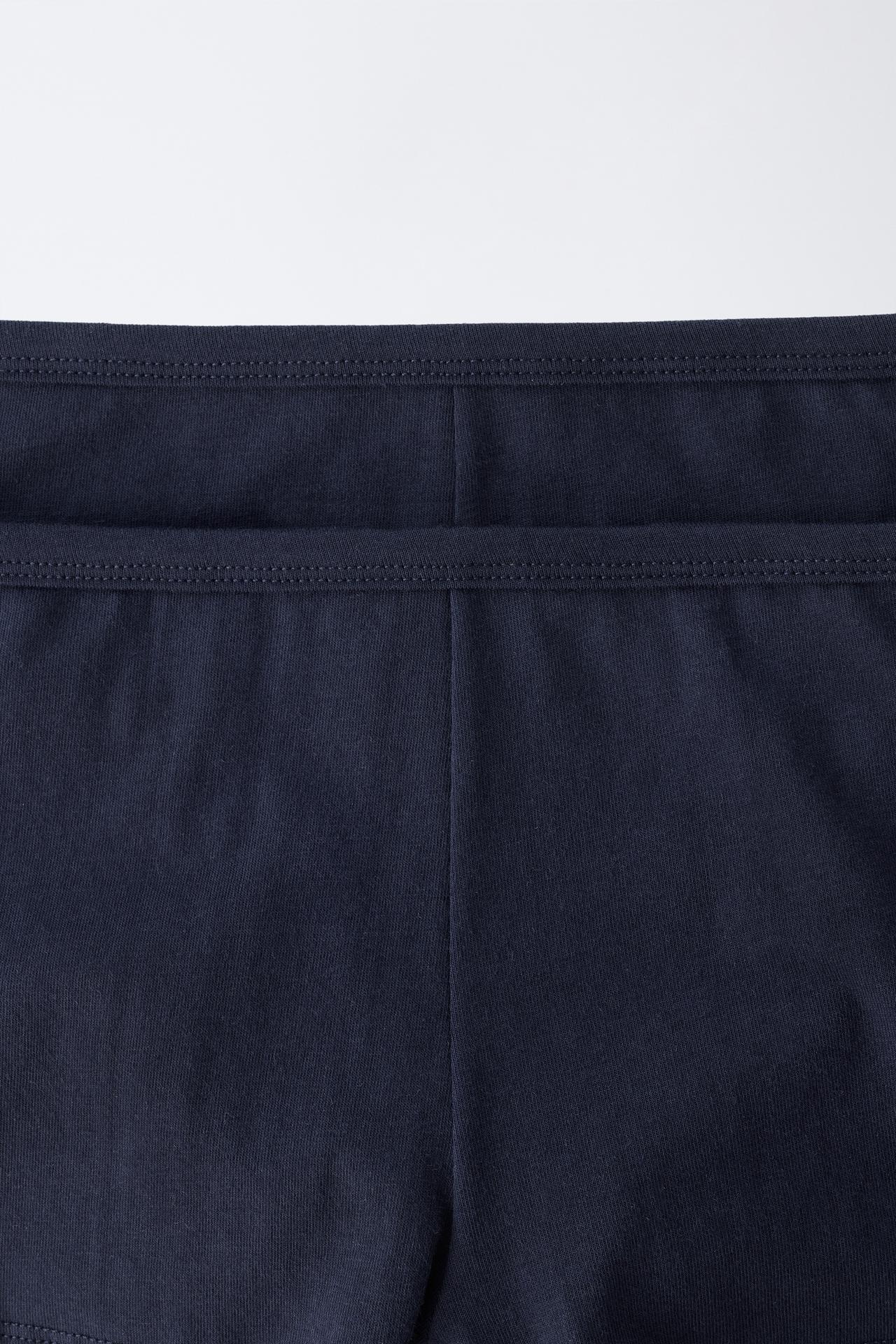 8-14 YEARS / TWO-PACK OF PLAIN UNDERWEAR — Navy blue