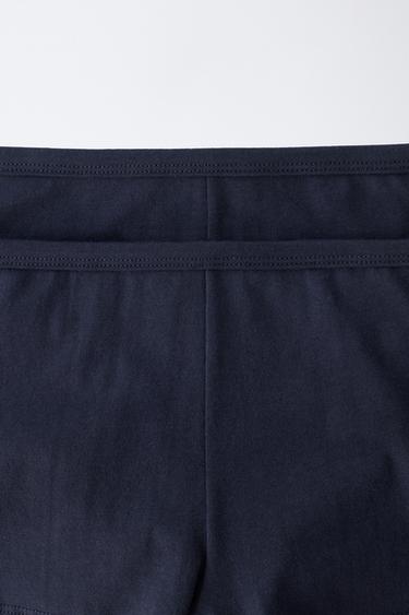 8-14 YEARS / TWO-PACK OF PLAIN UNDERWEAR — Navy blue 2