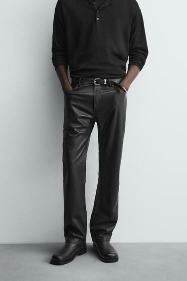 PANTALON STRAIGHT FIT - Noir de Zara - Image 1