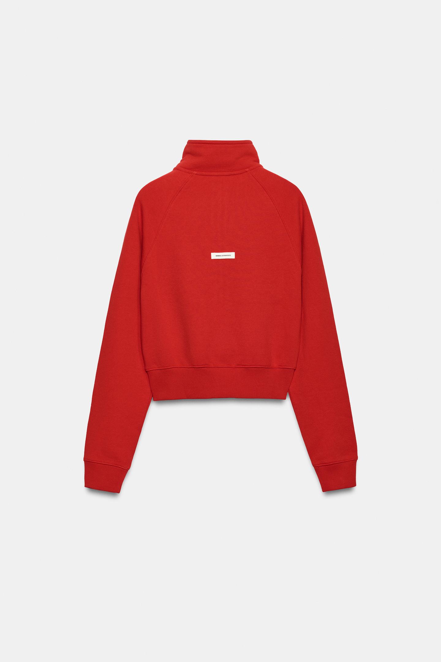 Женская толстовка Zara Back Label, цвет: Красный — фото 7