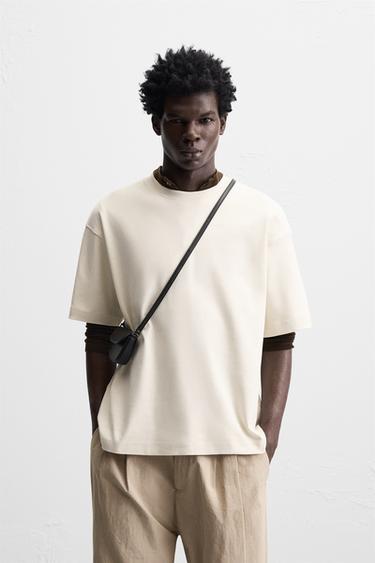 INTERLOCK EMBROIDERED SWEATSHIRT - Oyster-white by Zara