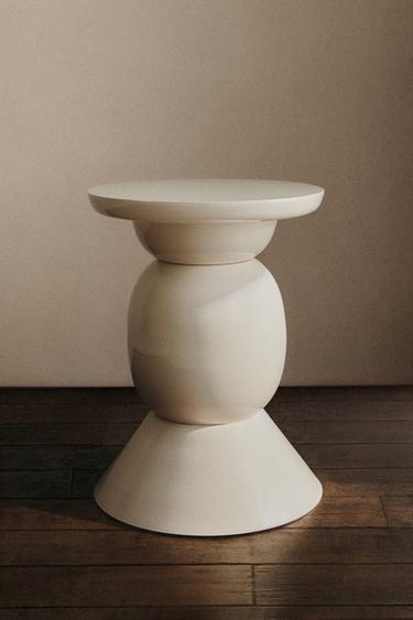 TABLE D'APPOINT MÉTAL - Écru / Beige de Zara - Image 6