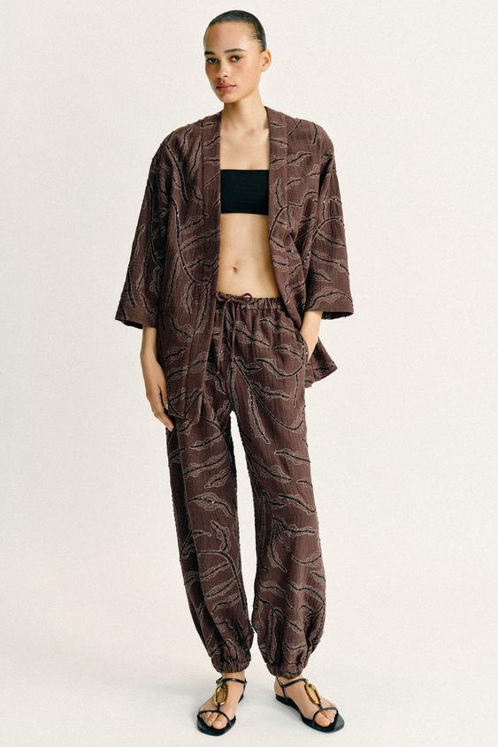 SEQUIN METALLIC THREAD KIMONO JACKET from Zara - $89.90